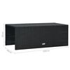 vidaXL 6-tlg. Garten-Lounge-Set mit Auflagen Poly Rattan Schwarz