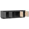 vidaXL TV-Schrank Grau 156x37x45 cm Massivholz Kiefer