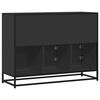 vidaXL Sideboard Schwarz 100x35x76 cm Holzwerkstoff
