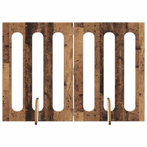 vidaXL Faltbarer Haustierzaun 2 pcs Eichenholz 100,5 x 38 x 70 cm