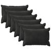 vidaXL Kissen mit Kissen HOUTEN 6 Stk. Schwarz Samt
