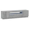 vidaXL LED-TV-Schrank Sonoma-Grau Holzwerkstoff