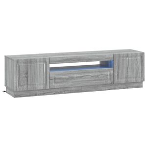 vidaXL LED-TV-Schrank Sonoma-Grau Holzwerkstoff
