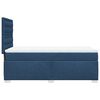 vidaXL Boxspringbett mit Matratze Blau 100x200 cm Stoff