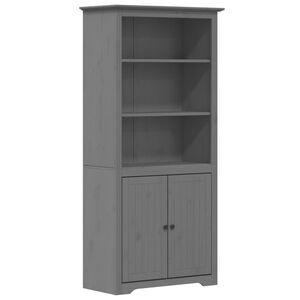 vidaXL B&uuml;cherregal BODO Grau 82x40x173 cm Massivholz Kiefer