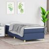 vidaXL Boxspringbettgestell Blau 90x190 cm Stoff