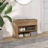 vidaXL Schuhbank Artisan-Eiche 60x30x45 cm Holzwerkstoff