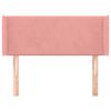 vidaXL Kopfteil mit Ohren Rosa 83x16x78/88 cm Samt