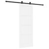 vidaXL Schiebet&uuml;r Wei&szlig; und Schwarz 73,5 x 198,5 cm