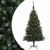 vidaXL K&uuml;nstlicher Weihnachtsbaum mit Kugel 150 cm 150 LEDs