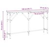 vidaXL Konsolentisch Schwarz Eichen-Optik 140 x 23 x 75 cm