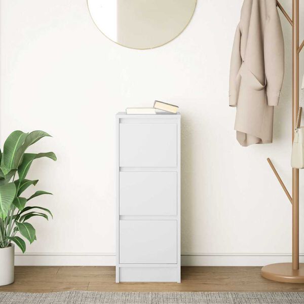 vidaXL Sideboard Wei&szlig; 29,5x34x76 cm Holzwerkstoff