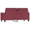 vidaXL 2-Sitzer-Sofa Weinrot 140 cm Stoff