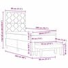 vidaXL Boxspringbett mit Matratze Dunkelbraun 80 x 200 cm Stoff