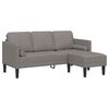 vidaXL Sofa Set mit Kissen 2 pcs Taupe Polyester