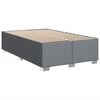 vidaXL Boxspringbett mit Matratze Hellgrau 120x190 cm Stoff