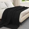 vidaXL Wohndecken 6 pcs Schwarz 240 x 220 cm Fleece