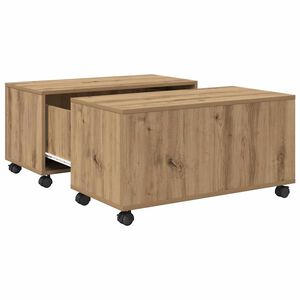 vidaXL Couchtisch Artisan-Eiche 75 x 75 x 38 cm Holzwerkstoff
