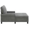 vidaXL Lounge-Liege mit Kissen Dunkelgrau 91 x 157 x 91 cm Samt