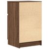 vidaXL Nachttische 2 Stk. Braun Eichen-Optik 39x35x65 cm Holzwerkstoff