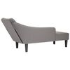 vidaXL Chaiselongue mit Rechter Armlehne Taupe Stoff