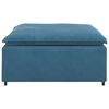 vidaXL Modulares Sofa Fu&szlig;hocker-Modul Blau 100x100x48 cm