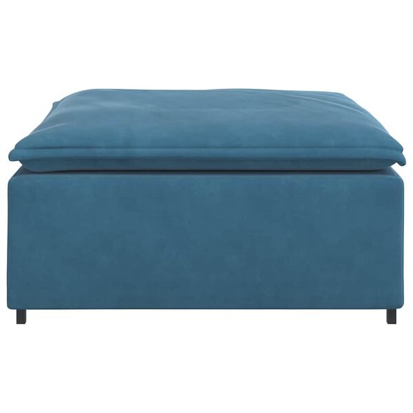 vidaXL Modulares Sofa Fu&szlig;hocker-Modul Blau 100x100x48 cm