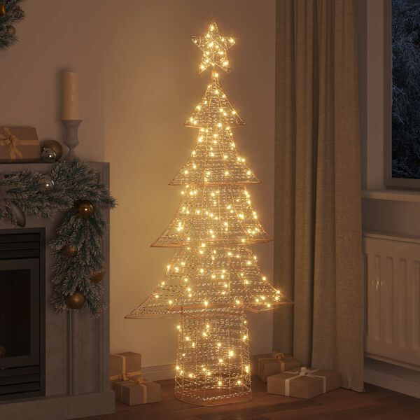 vidaXL Weihnachtsbaum mit 240 LEDs Warmwei&szlig; 181 cm PET