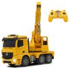 JAMARA Ferngesteuerter Schwerlastkran Mercedes-Benz Arocs 1:20 Gelb