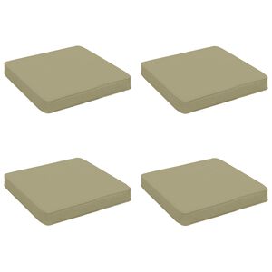vidaXL 4-teilige Sitzkissen VUGHT 4 pcs 100 % Polyester Hellgr&uuml;n