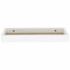 vidaXL Loggia Wandregale 2 Stk. Eichen-Optik und Wei&szlig; 40x15x4 cm MDF