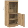 vidaXL LED-Sideboard Artisan-Eiche 41 x 37 x 100 cm Holzwerkstoff