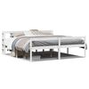 vidaXL Seniorenbett mit Kopfteil ohne Matratze Wei&szlig; 200x200 cm