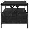 vidaXL Couchtisch Schwarze Eiche 100 x 51 x 45 cm Holzwerkstoff