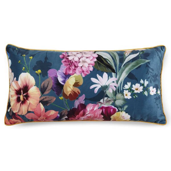 Descanso Zierkissen NOVARA 30x60 cm Petrolblau