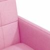 vidaXL Esszimmerst&uuml;hle mit Rollen 2 pcs Rosa 58 x 65 x 94 cm Stoff