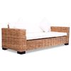 vidaXL 3-Sitzer-Sofa Nat&uuml;rliches Rattan