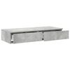 vidaXL Bettschubladen Beton Grau 90 x 36,5 x 16,5 cm Holzwerkstoff