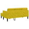 vidaXL Sofa Set mit Kissen 2 pcs Gelb Polyester