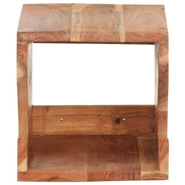 vidaXL Wand Fahrradtr&auml;ger 35x25x25 cm Akazie Massivholz