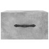 vidaXL Wand-Nachttisch Betongrau 35x35x20 cm