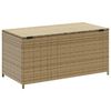 vidaXL Gartentruhe Beige 190L Poly Rattan