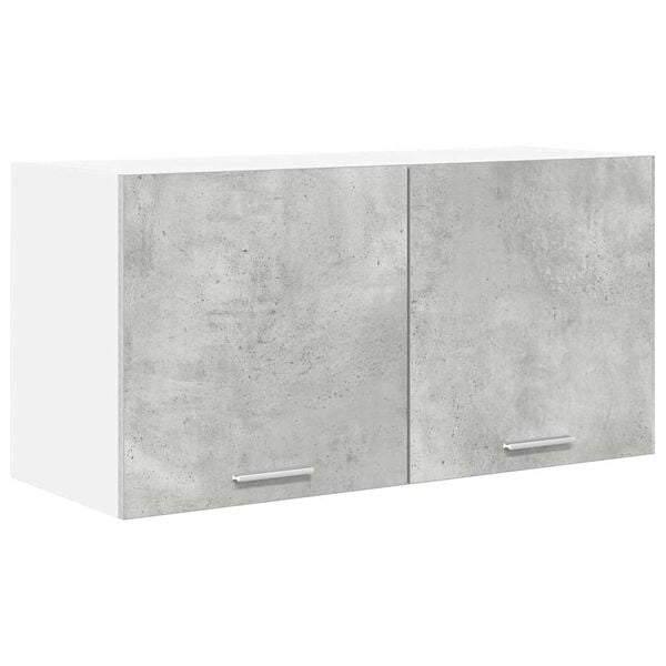 vidaXL H&auml;ngeschrank mit T&uuml;r Beton Grau 80 x 31 x 40 cm Holzwerkstoff