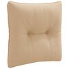 vidaXL R R&uuml;ckenkissen PUTTEN 100 % Polyester Sand 40 x 40 x 10 cm