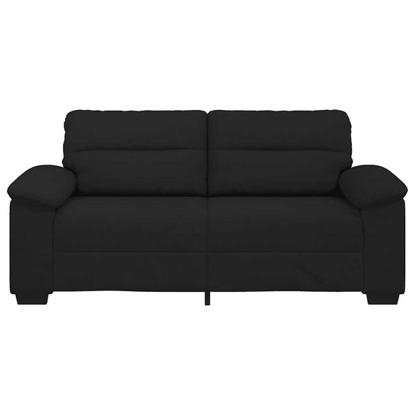 vidaXL 2-Sitzer-Sofa Schwarz 180x81x84 cm Stoff