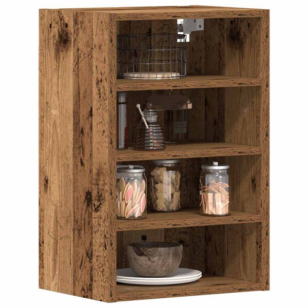 vidaXL H&auml;ngeschrank Riga Altholz-Optik 40x29,5x60 cm Holzwerkstoff
