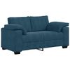vidaXL Zweisitzer-Sofa Blau 160x77x82 cm Samt
