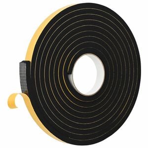 vidaXL Selbstklebendes Schaumstoffband 10 pcs Schwarz 15mm x 5m