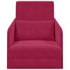vidaXL Schlafsofa Weinrot 65 x 80 x 83 cm Samt