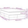 vidaXL Boxspringbett mit Matratze Dunkelgr&uuml;n 120x220 cm Samt